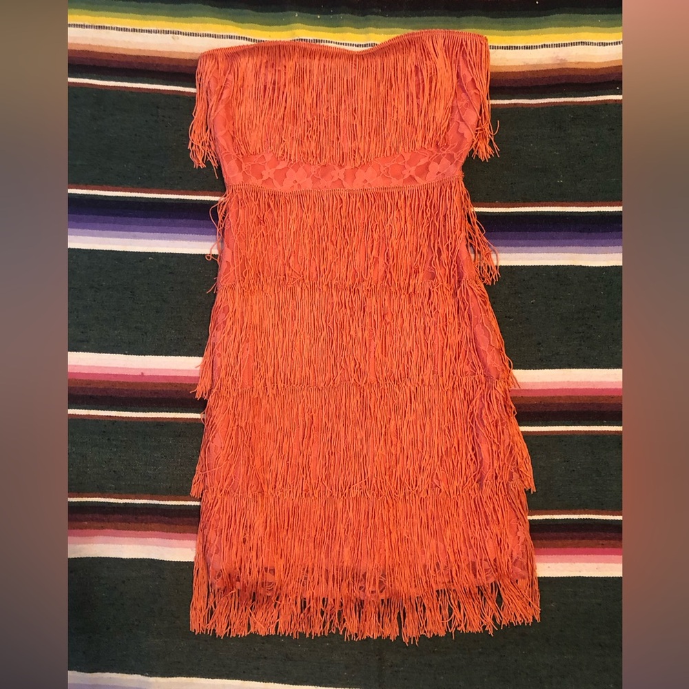 Asos Mini Fringe Dress